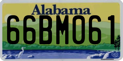 AL license plate 66BM061