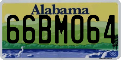 AL license plate 66BM064