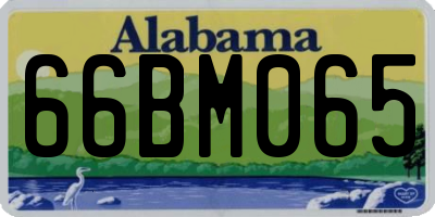 AL license plate 66BM065