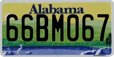 AL license plate 66BM067