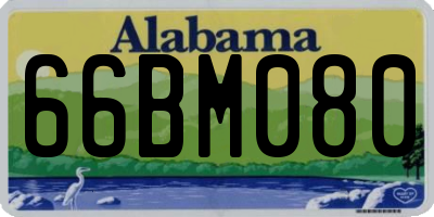 AL license plate 66BM080