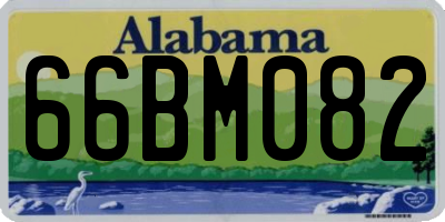 AL license plate 66BM082