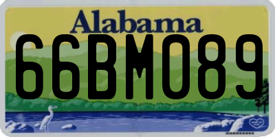 AL license plate 66BM089