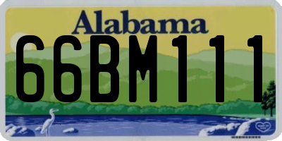 AL license plate 66BM111