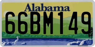 AL license plate 66BM149