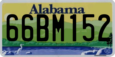 AL license plate 66BM152