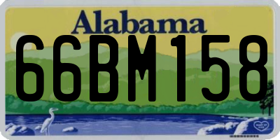 AL license plate 66BM158