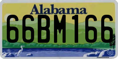 AL license plate 66BM166