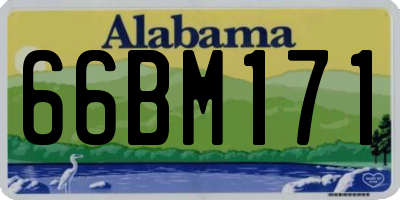 AL license plate 66BM171