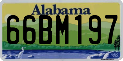 AL license plate 66BM197