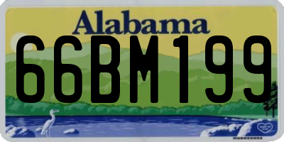 AL license plate 66BM199