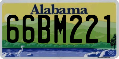 AL license plate 66BM221