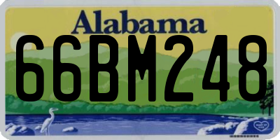 AL license plate 66BM248