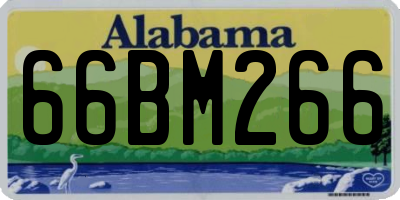 AL license plate 66BM266