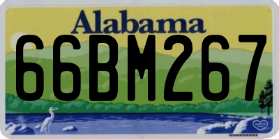 AL license plate 66BM267