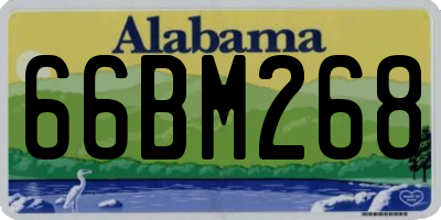 AL license plate 66BM268