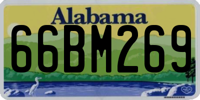 AL license plate 66BM269