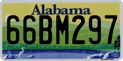 AL license plate 66BM297