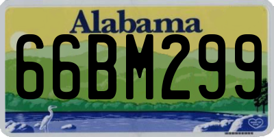 AL license plate 66BM299