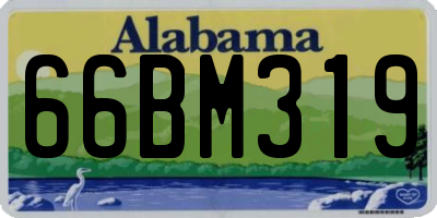 AL license plate 66BM319