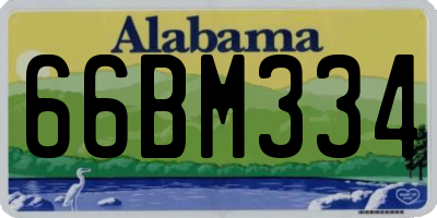 AL license plate 66BM334
