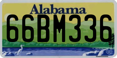 AL license plate 66BM336