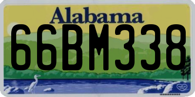 AL license plate 66BM338