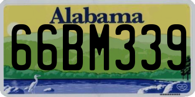 AL license plate 66BM339