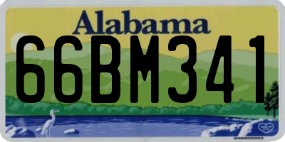 AL license plate 66BM341