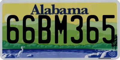 AL license plate 66BM365