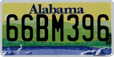 AL license plate 66BM396