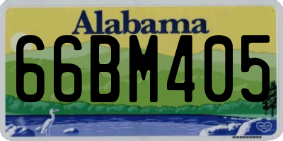 AL license plate 66BM405