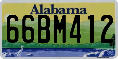 AL license plate 66BM412