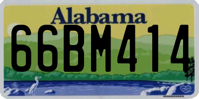 AL license plate 66BM414