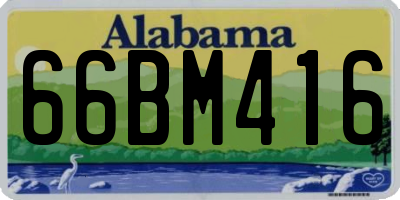 AL license plate 66BM416