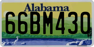 AL license plate 66BM430