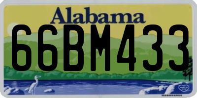 AL license plate 66BM433