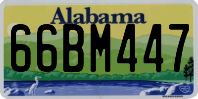 AL license plate 66BM447