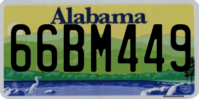 AL license plate 66BM449