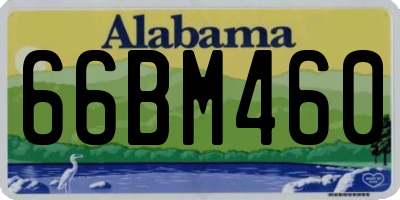 AL license plate 66BM460
