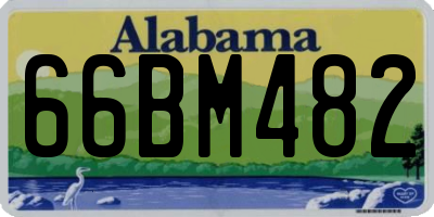 AL license plate 66BM482