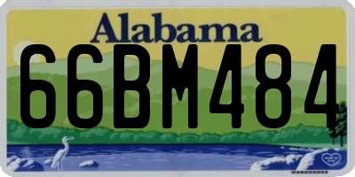AL license plate 66BM484
