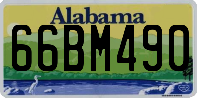 AL license plate 66BM490