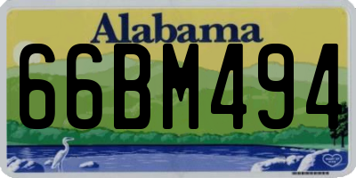 AL license plate 66BM494