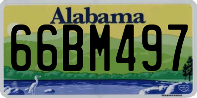 AL license plate 66BM497