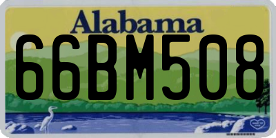 AL license plate 66BM508