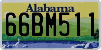 AL license plate 66BM511
