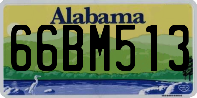 AL license plate 66BM513