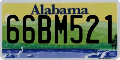 AL license plate 66BM521