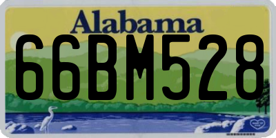 AL license plate 66BM528
